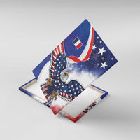 French American Heritage Month Canvas Wall Art USA Eagle and France Urban Paris National Flag Style