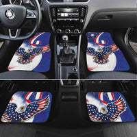 French American Heritage Month Car Mats USA Eagle and France Urban Paris National Flag Style