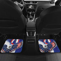 French American Heritage Month Car Mats USA Eagle and France Urban Paris National Flag Style
