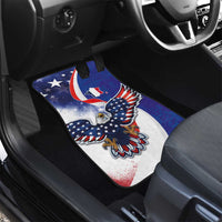 French American Heritage Month Car Mats USA Eagle and France Urban Paris National Flag Style