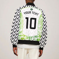Nigeria National Football Custom Bomber Jacket Blokecore T90 Sporty Style