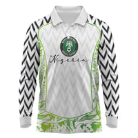 Nigeria National Football Custom Long Sleeve Polo Shirt Blokecore T90 Sporty Style