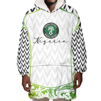 Nigeria National Football Custom Wearable Blanket Hoodie Blokecore T90 Sporty Style