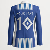 Greece National Football Custom Blazer Greek Key Sporty Style