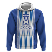 Greece National Football Custom Zip Hoodie Greek Key Sporty Style