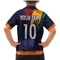 Custom Sri Lanka Cricket The Lions Family Matching Mermaid Dress and Hawaiian Shirt