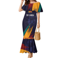 Custom Sri Lanka Cricket The Lions Family Matching Mermaid Dress and Hawaiian Shirt