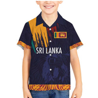 Custom Sri Lanka Cricket The Lions Family Matching Mermaid Dress and Hawaiian Shirt