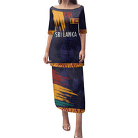 Custom Sri Lanka Cricket The Lions Family Matching Puletasi and Hawaiian Shirt