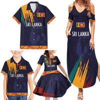 Custom Sri Lanka Cricket The Lions Family Matching Summer Maxi Dress and Hawaiian Shirt