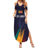 Custom Sri Lanka Cricket The Lions Family Matching Summer Maxi Dress and Hawaiian Shirt