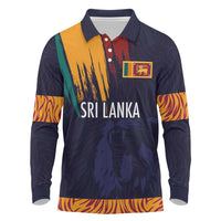 Custom Sri Lanka Cricket The Lions Long Sleeve Polo Shirt
