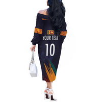 Custom Sri Lanka Cricket The Lions Off The Shoulder Long Sleeve Dress