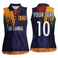 Custom Sri Lanka Cricket The Lions Women Sleeveless Polo Shirt