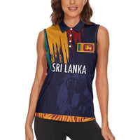 Custom Sri Lanka Cricket The Lions Women Sleeveless Polo Shirt