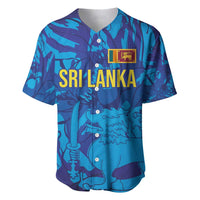 Custom Sri Lanka Cricket Royal Blue Warrior Baseball Jersey