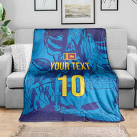Custom Sri Lanka Cricket Royal Blue Warrior Blanket