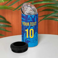 Custom Sri Lanka Cricket Royal Blue Warrior 4 in 1 Can Cooler Tumbler
