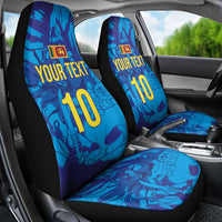 Custom Sri Lanka Cricket Royal Blue Warrior Car Seat Cover
