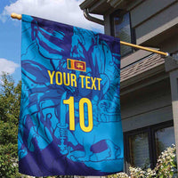 Custom Sri Lanka Cricket Royal Blue Warrior Garden Flag