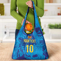 Custom Sri Lanka Cricket Royal Blue Warrior Grocery Bag