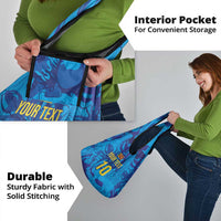 Custom Sri Lanka Cricket Royal Blue Warrior Grocery Bag