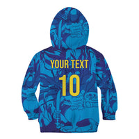 Custom Sri Lanka Cricket Royal Blue Warrior Kid Hoodie