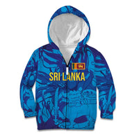 Custom Sri Lanka Cricket Royal Blue Warrior Kid Hoodie