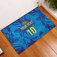 Custom Sri Lanka Cricket Royal Blue Warrior Rubber Doormat