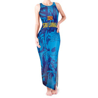 Custom Sri Lanka Cricket Royal Blue Warrior Tank Maxi Dress