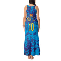 Custom Sri Lanka Cricket Royal Blue Warrior Tank Maxi Dress
