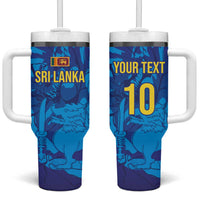 Custom Sri Lanka Cricket Royal Blue Warrior Tumbler With Handle
