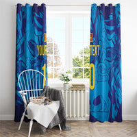 Custom Sri Lanka Cricket Royal Blue Warrior Window Curtain