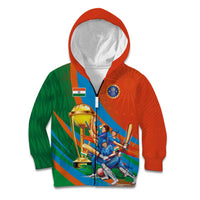 Indian Cricket Men in Blue The Champion 2025 Kid Hoodie