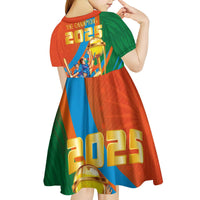 Indian Cricket Men in Blue The Champion 2025 Kid Short Sleeve Dress