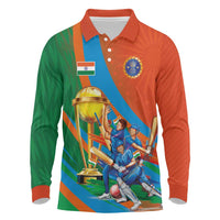 Indian Cricket Men in Blue The Champion 2025 Long Sleeve Polo Shirt