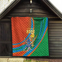 Indian Cricket Men in Blue The Champion 2025 Quilt