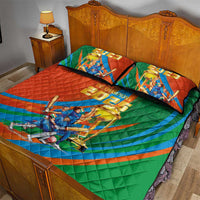 Indian Cricket Men in Blue The Champion 2025 Quilt Bed Set