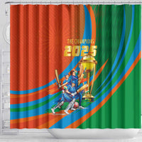 Indian Cricket Men in Blue The Champion 2025 Shower Curtain
