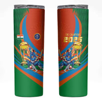 Indian Cricket Men in Blue The Champion 2025 Skinny Tumbler