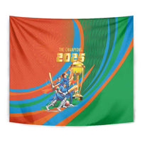 Indian Cricket Men in Blue The Champion 2025 Tapestry