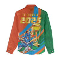 Indian Cricket Men in Blue The Champion 2025 Women Casual Shirt