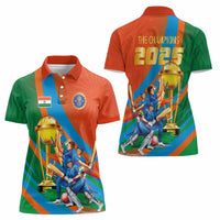 Indian Cricket Men in Blue The Champion 2025 Women Polo Shirt