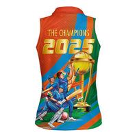 Indian Cricket Men in Blue The Champion 2025 Women Sleeveless Polo Shirt