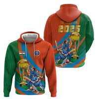 Indian Cricket Men in Blue The Champion 2025 Zip Hoodie