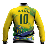 Brasil Football Custom Baseball Jacket Rumo ao Hexa 2026