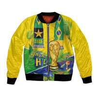 Brasil Football Custom Bomber Jacket Rumo ao Hexa 2026