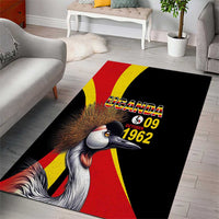 Uganda Independence Day with Crowned Cranes Area Rug - Wonder Print Shop