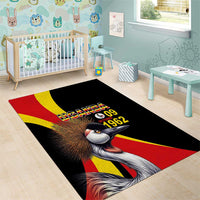Uganda Independence Day with Crowned Cranes Area Rug - Wonder Print Shop