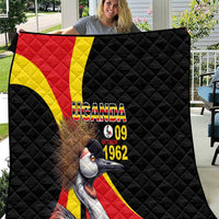 Uganda Independence Day with Crowned Cranes Quilt - Wonder Print Shop